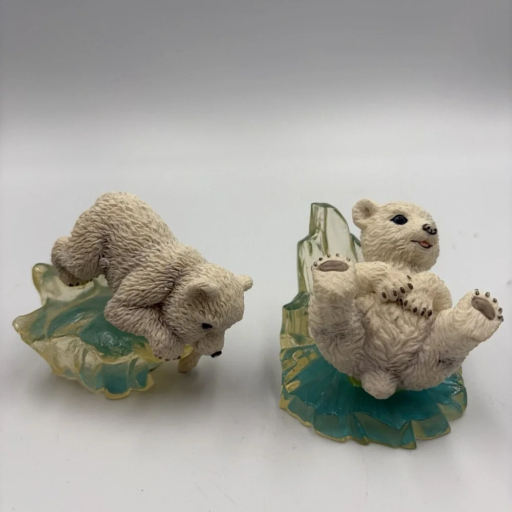 Goin' Fishin' Polar Playmates By Michael Adams Hamilton Collection Slip' N Slide